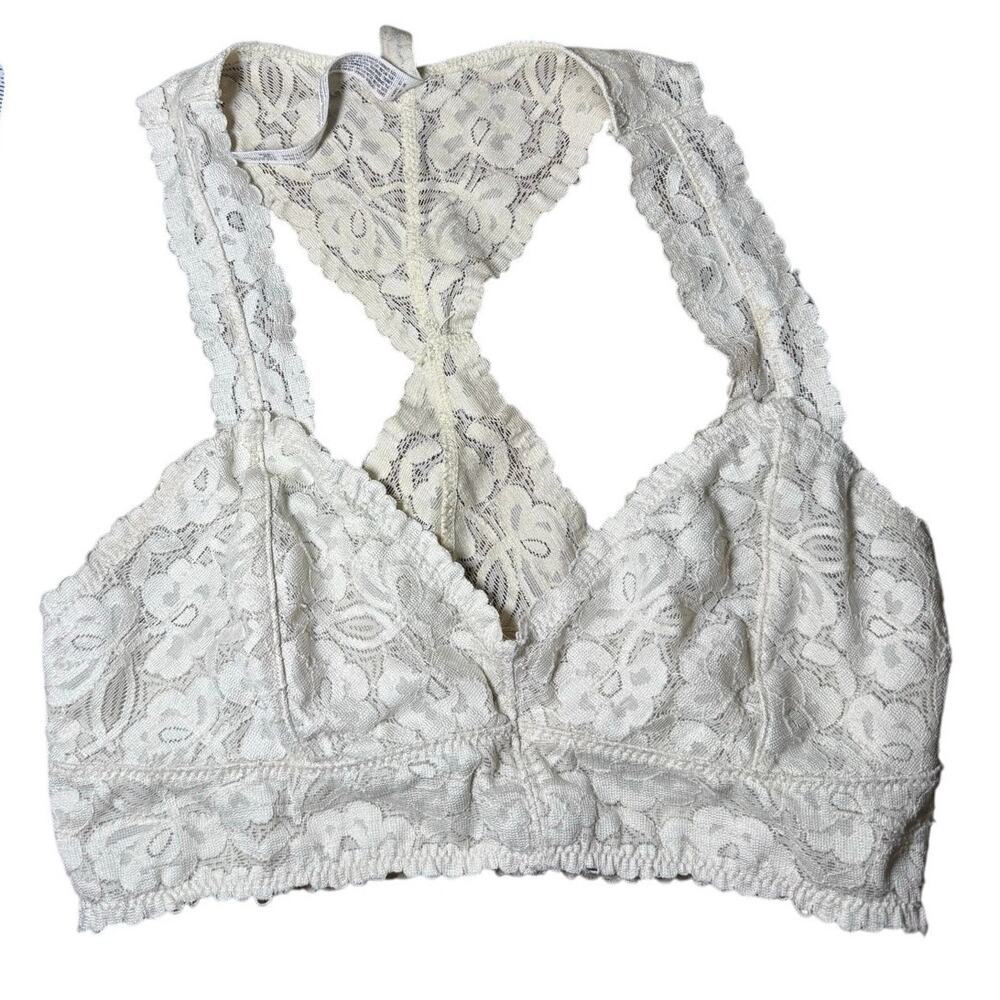 Free People Lacy Racerback Bralette Size Small